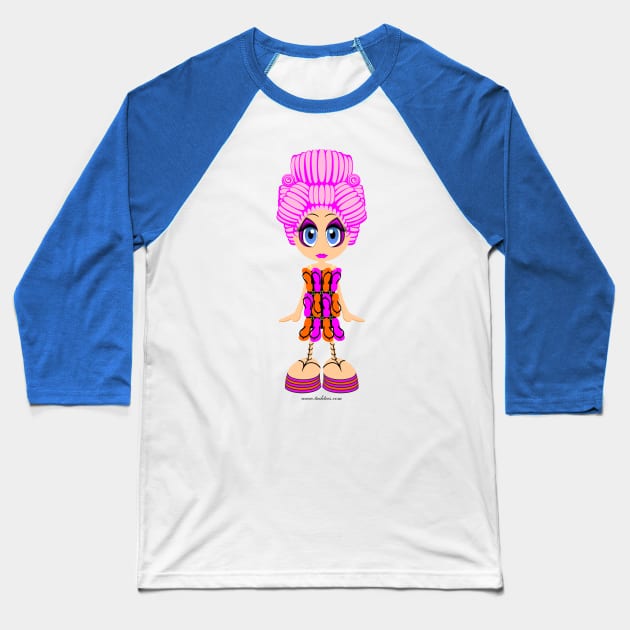 Flip-flop dress doll Baseball T-Shirt by tuditees